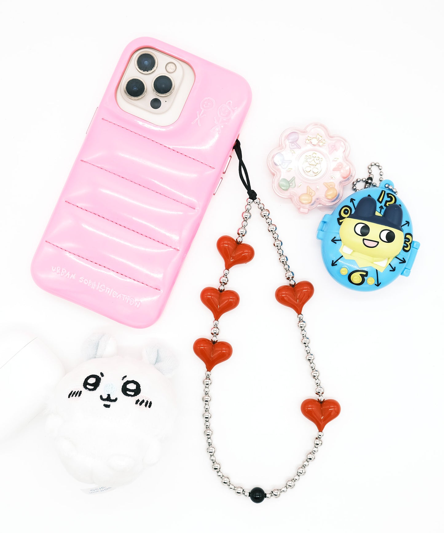 five hurt phone strap/携帯ストラップ/スマホ (red)