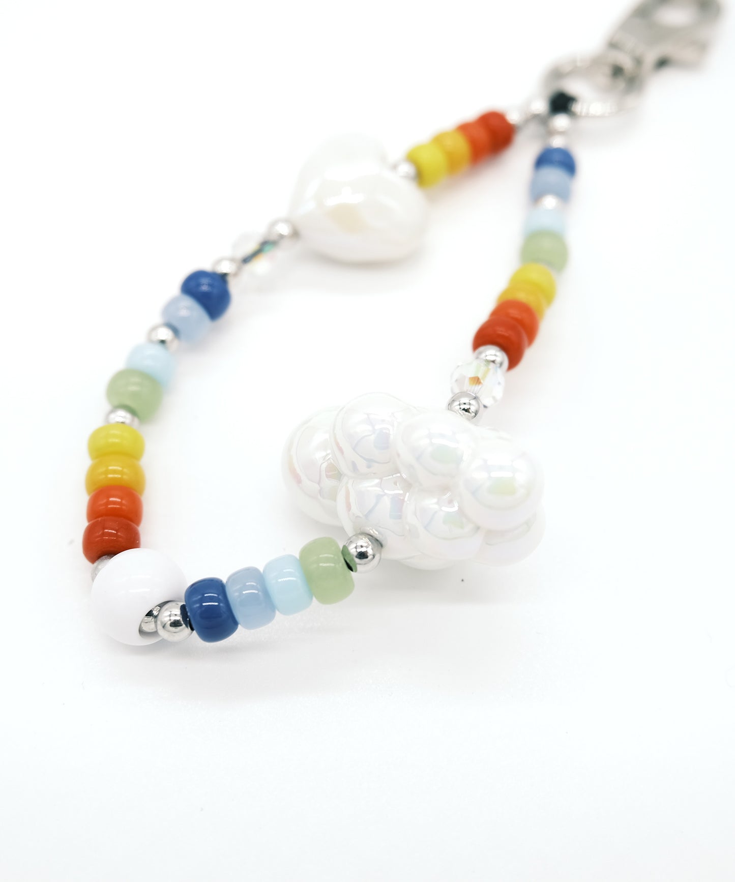 white hurt keychain