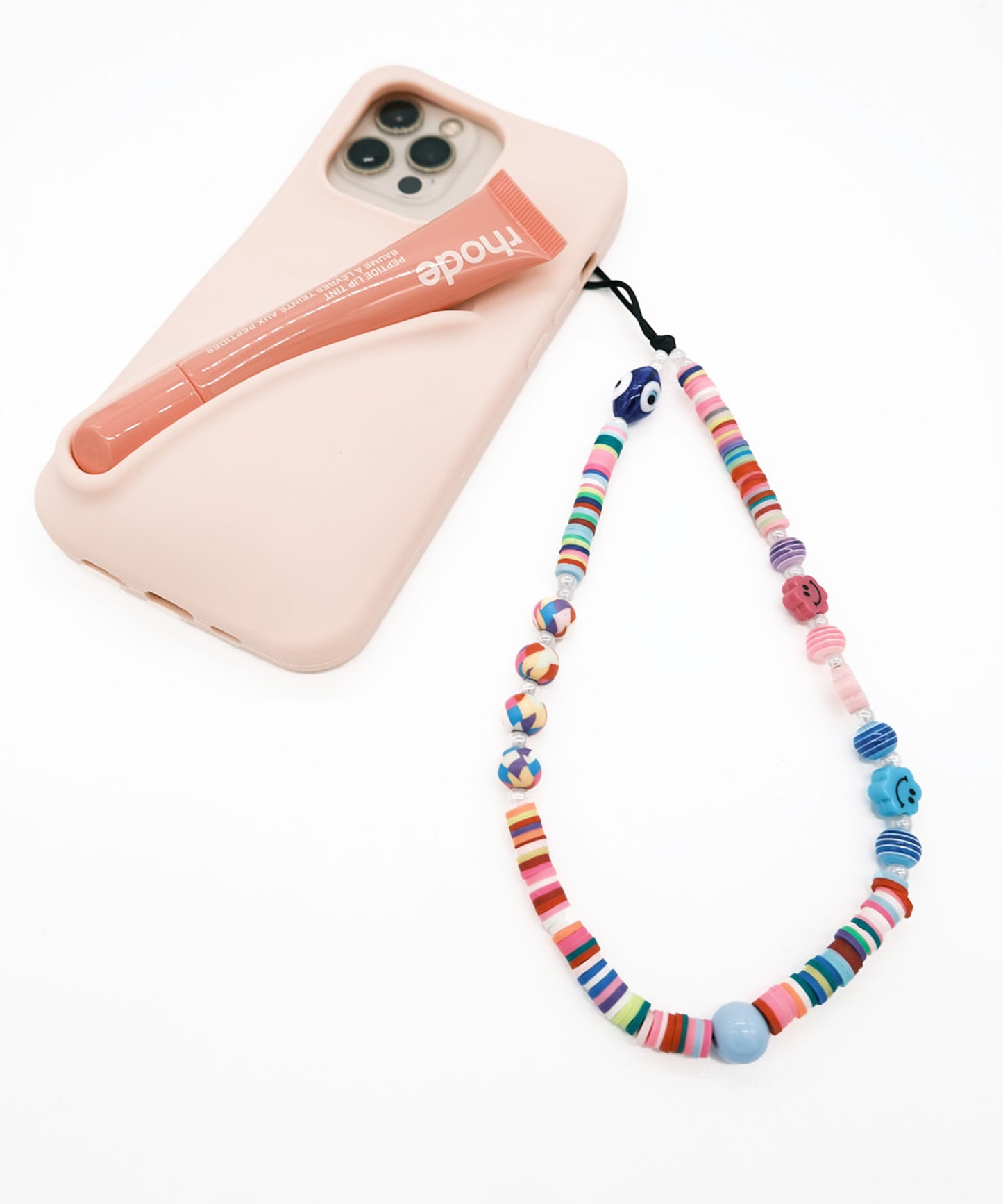 ribbon Smile phone strap/携帯ストラップ/スマホ(カラーミックス)