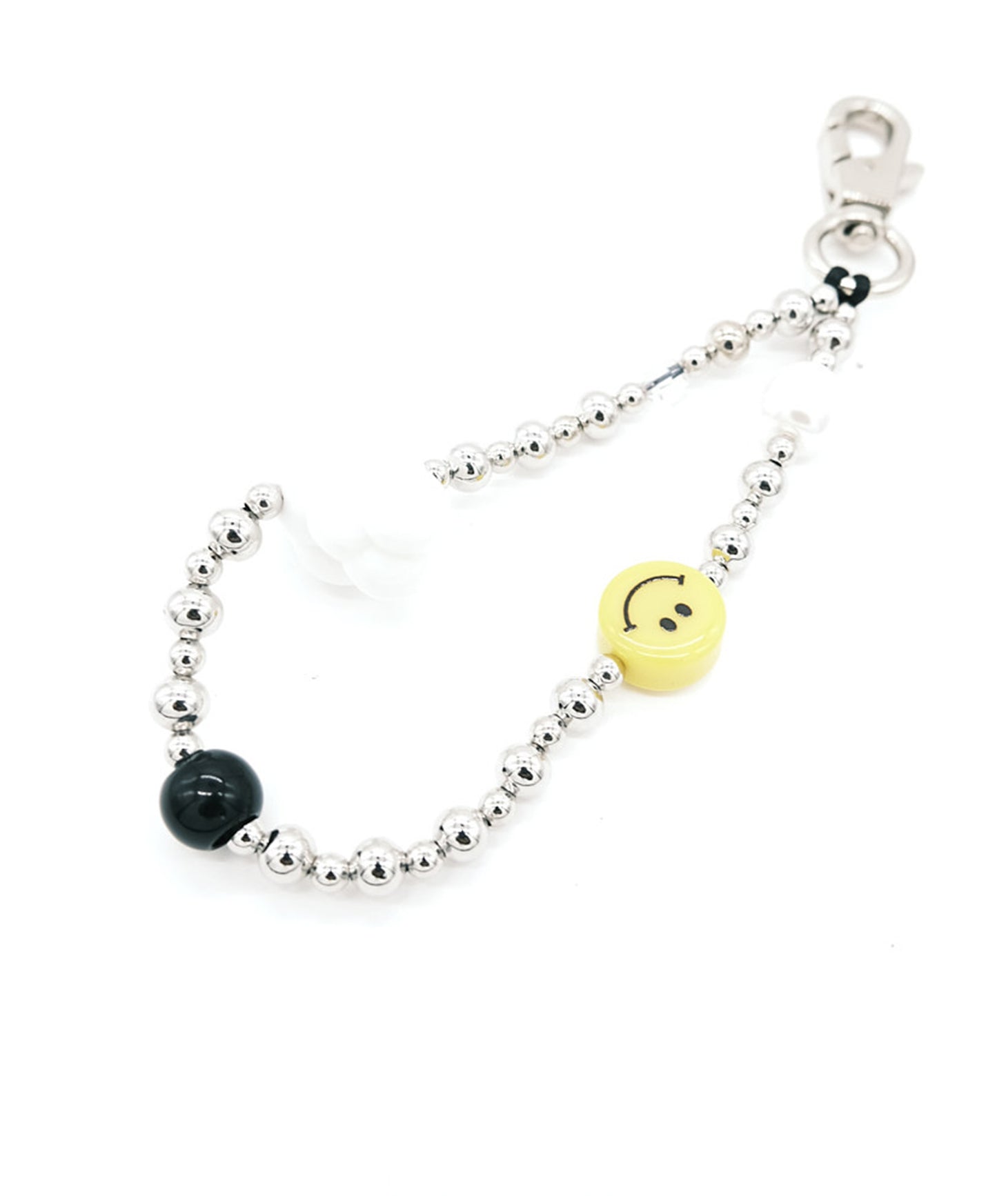 Smile keychain (ブラックxイエロー)