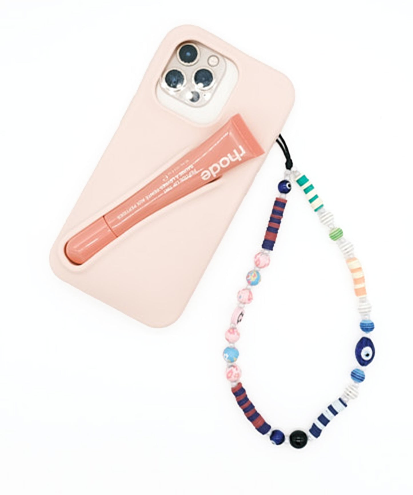 ribbon multi mix phone strap/携帯ストラップ/スマホ(マルチカラー)